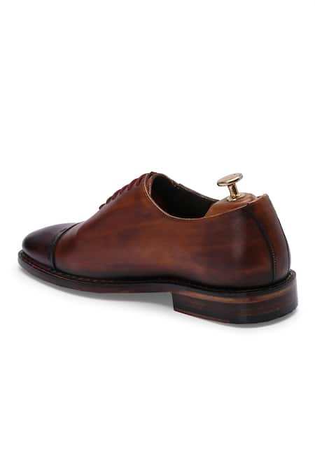 Buy_Ivrah_Brown Peter Leather Derby Shoes