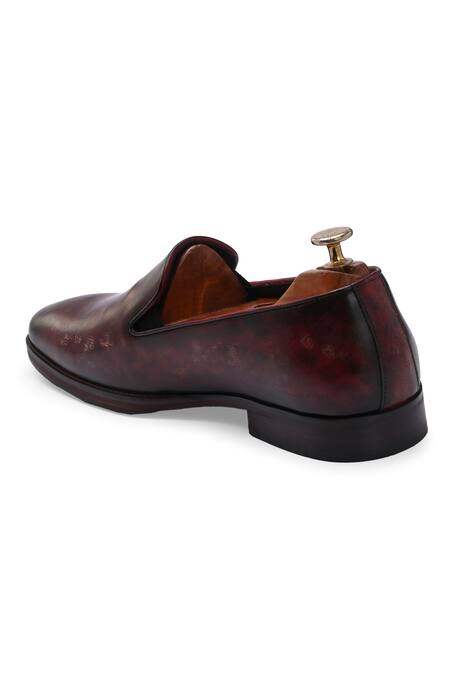 Shop_Ivrah_Brown Roxx The Museum Slip On Shoes_Online_at_Aza_Fashions