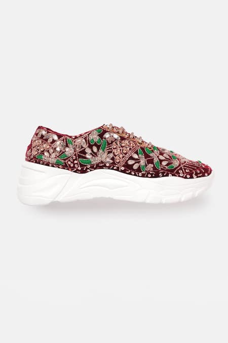 Zori World Lucknow Ayat Gota Embroidered Sneakers 