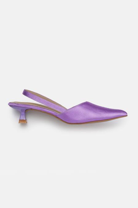 Shop_Zori World_Purple Veronica Solid Kitten Heels_at_Aza_Fashions