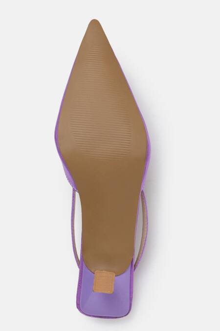Zori World_Purple Veronica Solid Kitten Heels_Online_at_Aza_Fashions
