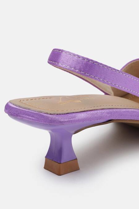 Buy_Zori World_Purple Veronica Solid Kitten Heels_Online_at_Aza_Fashions