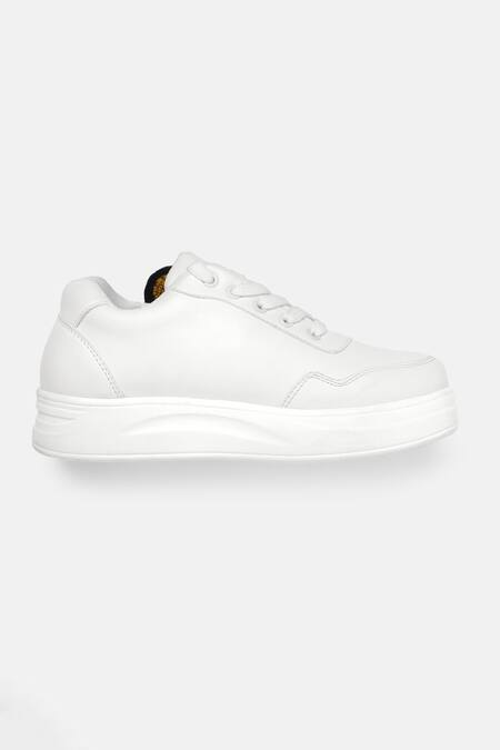 Shop_Zori World_White Bruno Patchwork Sneakers _at_Aza_Fashions