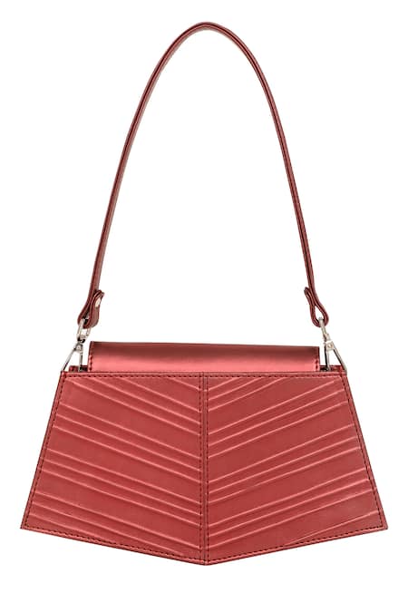 Buy_Adisee_Red Eve Cord Embossed Bag