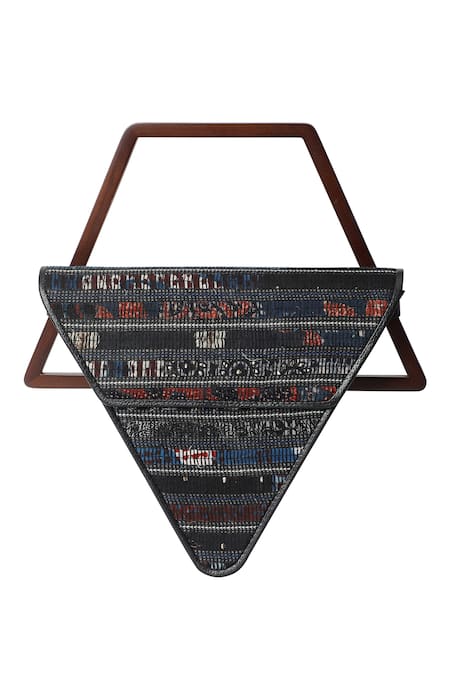 Buy_Adisee_Black Jade Inverted Triangle Handbag 