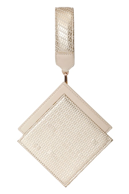 Adisee Ajrakh Handwoven Textured Wrist Bag 