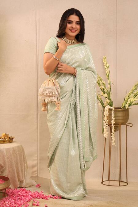 Amyra Multi Color Lace, Pearls, Embroidery Organza Thread And Work Potli Bag Online at Aza Fashions Amyra_Multi Color Lace, Pearls, Embroidery Organza Thread And Work Potli Bag _Online_at_Aza_Fashions