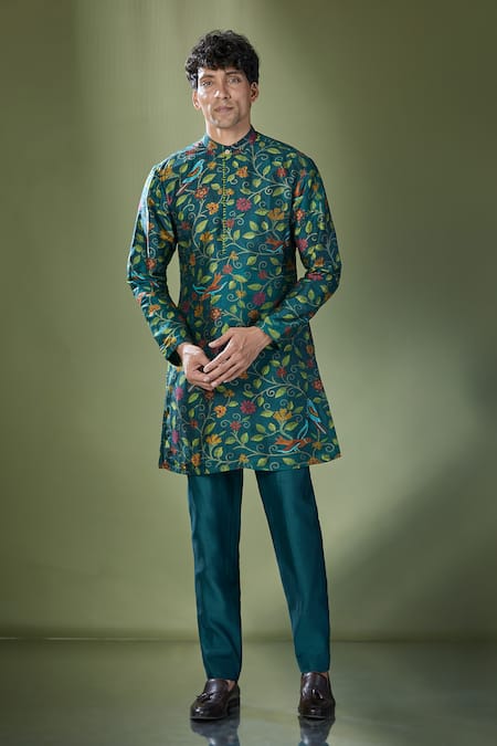 Drishti & Zahabia Floral Print Kurta With Pant 