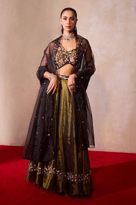 Tarini Vij Adira Gul Embroidered Lehenga Set 