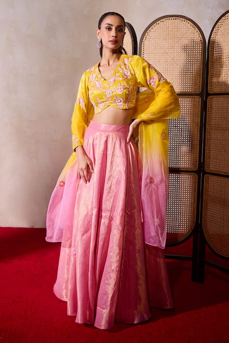 Tarini Vij Nura Tissue Lehenga Set 