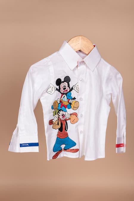 Lil Angels Mickey Applique Shirt 