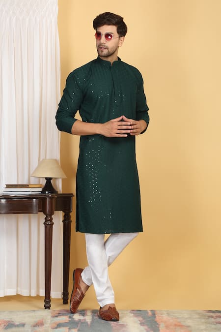 Aham-Vayam Aham Thread Embroidered Kurta Set 