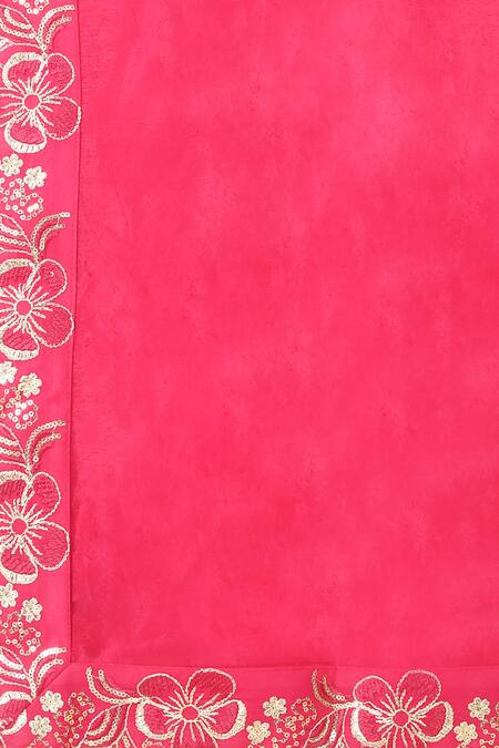 Aham-Vayam_Pink Cotton, Silk Sequins, Zari, Embroidery Divyakriti Kurta Set _at_Aza_Fashions