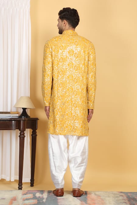 Aham-Vayam Divyakriti Embroidered Kurta Set 