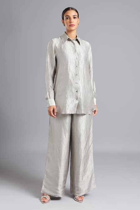 Akutee Falak Solid Shirt With Pant 