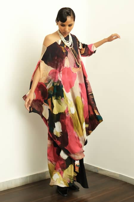 OFRIDA Bloom Hot Hand Painted Tunic With Pant 