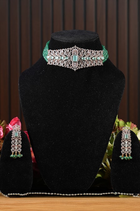 Amaara Jewels Russian Pearl Studded Choker Set 