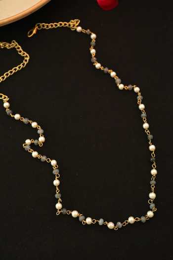 Do Taara Stone & Pearl Embellished Chain 