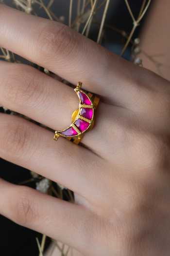Do Taara Half Crescent Shaped Ring 