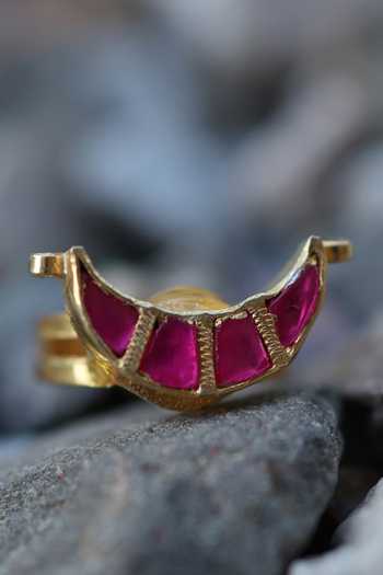 Do Taara Half Crescent Shaped Ring 