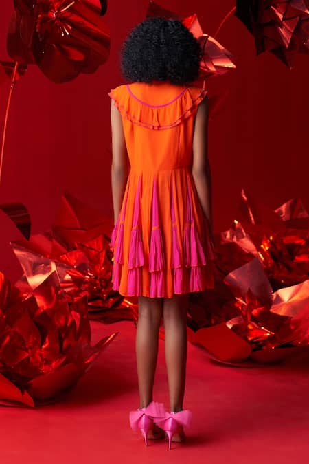 Dania Siddiqui Marina Flary Frill Short Dress 