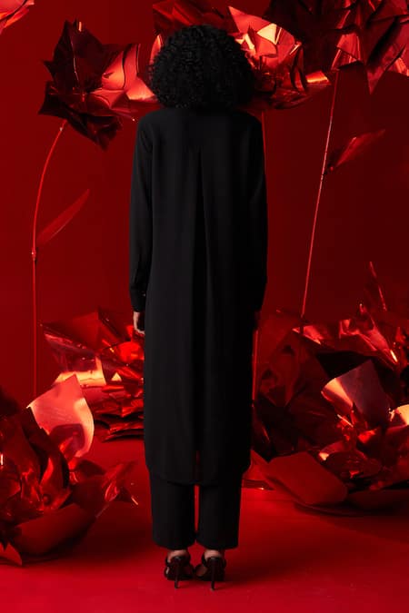 Dania Siddiqui Camila Front Tie-Up Shirt With Pant 