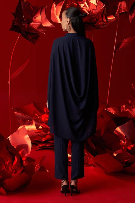 Dania Siddiqui Isabella Draped Shirt With Pant 