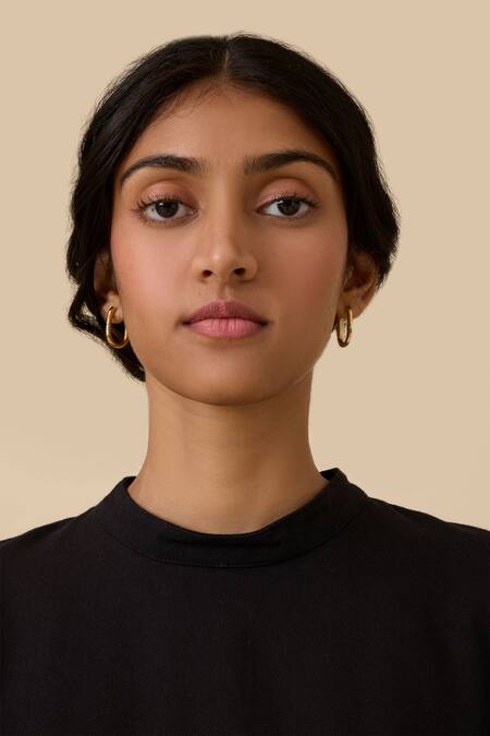 Shop_The Summer House_Black Wool, Cotton Embroidery Round Neck Ehan Paisley Midi Dress_Online_at_Aza_Fashions