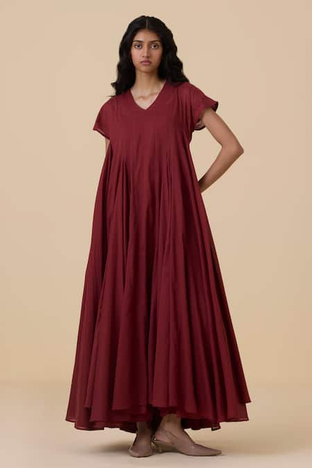 The Summer House Hadil Berry Solid Dress 