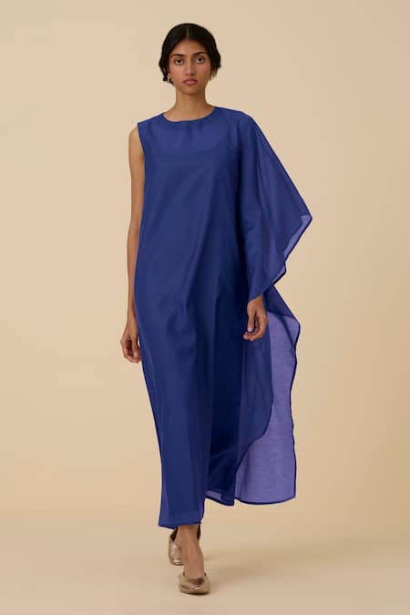 The Summer House Sansa Asymmetric Draped Dress 