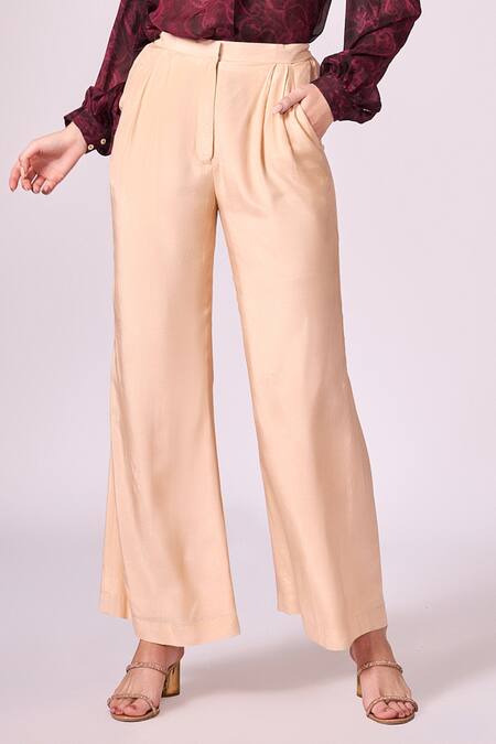 Buy Koswi Red Viscose Collared Floral Vine Print Shirt With Pant Online at Aza Fashions Buy_Koswi_Red Viscose Collared Floral Vine Print Shirt With Pant _Online_at_Aza_Fashions