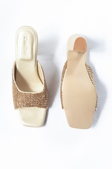 Urbansway Retro Embroidered Block Heels 