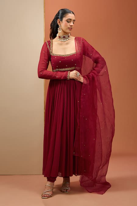 Esha Koul Embroidered Anarkali Set 