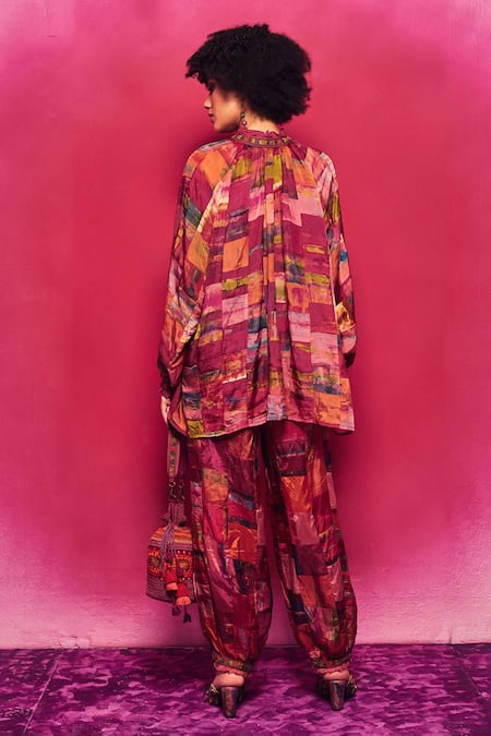 Capisvirleo Tarini Patchwork Tunic With Dhoti Pant 