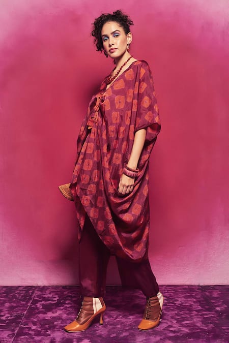 Capisvirleo Shibori Coco Kaftan & Pant Set 