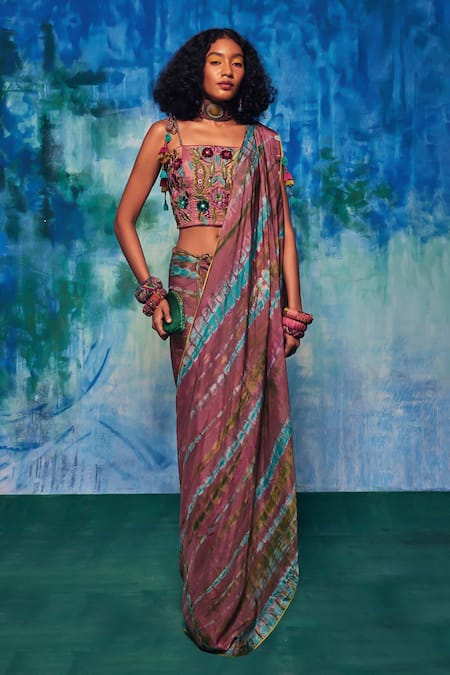 Capisvirleo Aahana Tie-Dye Saree 