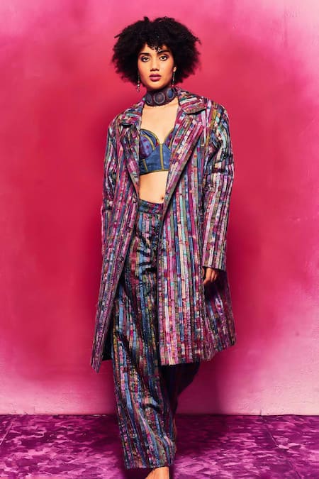 Buy_Capisvirleo_Multi Color Silk Patchwork Avyukta Pant _Online_at_Aza_Fashions