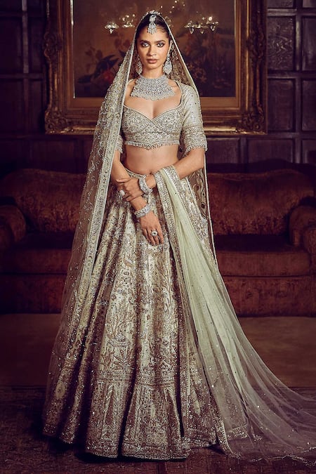 MATSYA The Morbagh Embroidered Bridal Lehenga Set 