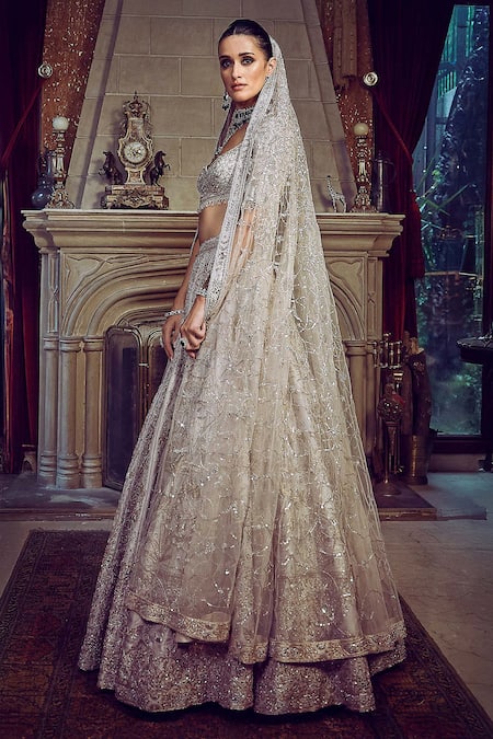 Matsya The Wanderlust Starlight Masai Dori Work Bridal Lehenga Set 