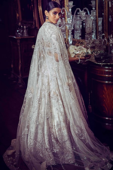 Matsya The Starlight Ponds Of Wonder Embroidered Bridal Lehenga Set 