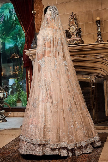 Matsya The Flamingo Embroidered Bridal Lehenga Set 