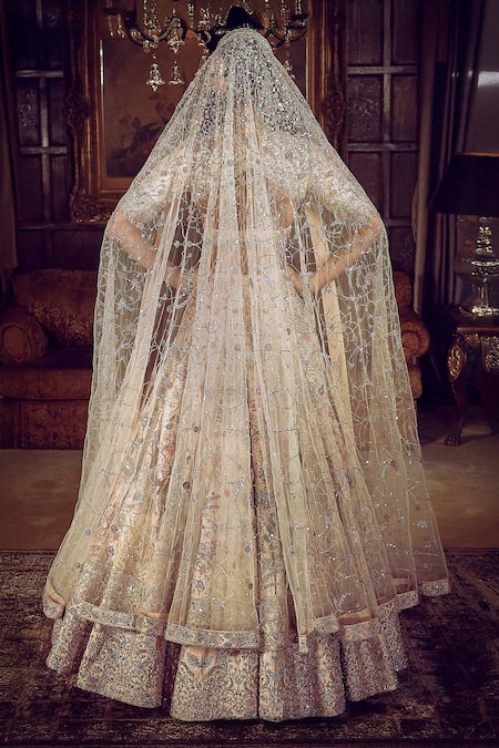 Matsya The Wanderlust Botanical Embroidered Bridal Lehenga Set 