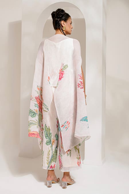 Preeti Mehta Floral Print Kaftan With Pant 
