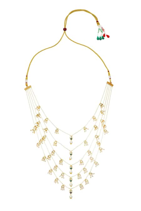 MAISARA JEWELRY Patram Panchlada Necklace 