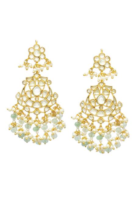 MAISARA JEWELRY_Gold Plated Beads, Zari Saumana Beaded Necklace Set _Online_at_Aza_Fashions