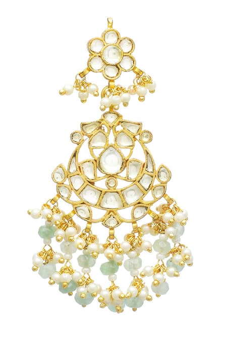 Buy MAISARA JEWELRY Gold Plated Beads, Zari Saumana Beaded Necklace Set Online at Aza Fashions Buy_MAISARA JEWELRY_Gold Plated Beads, Zari Saumana Beaded Necklace Set _Online_at_Aza_Fashions