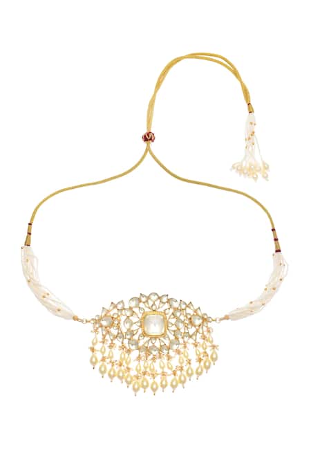 Maisara Jewelry Chandramani Kundan Embellished Necklace Set 
