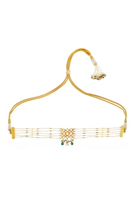 MAISARA JEWELRY Nilpattri Kundan Embellished Choker 