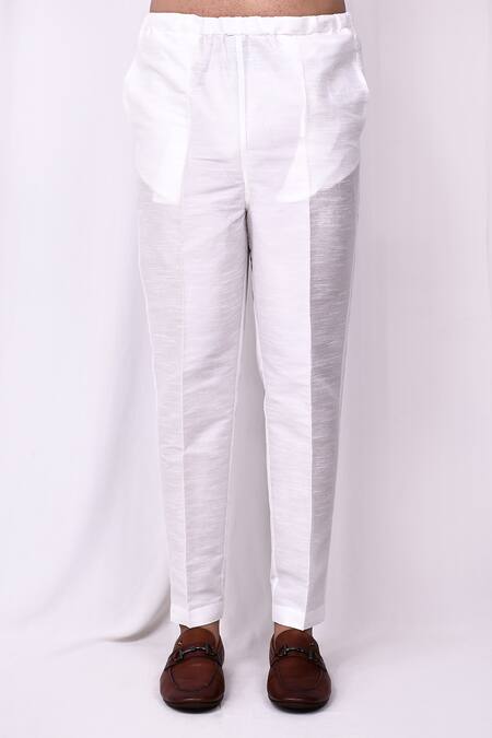 Arihant Rai Sinha_Yellow Velvet, Silk Embroidery Floral Woven Jacquard Sherwani And Pant Set _Online_at_Aza_Fashions