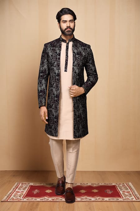 Aryavir Malhotra Woven Jacket Pant Set 